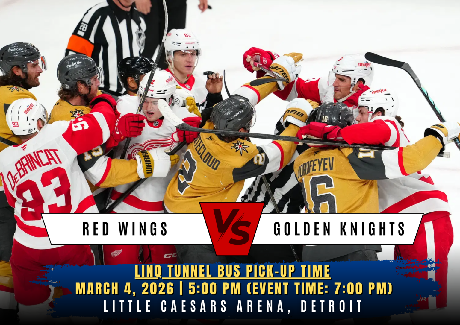 Detroit Red Wings vs. Vegas Golden Knights