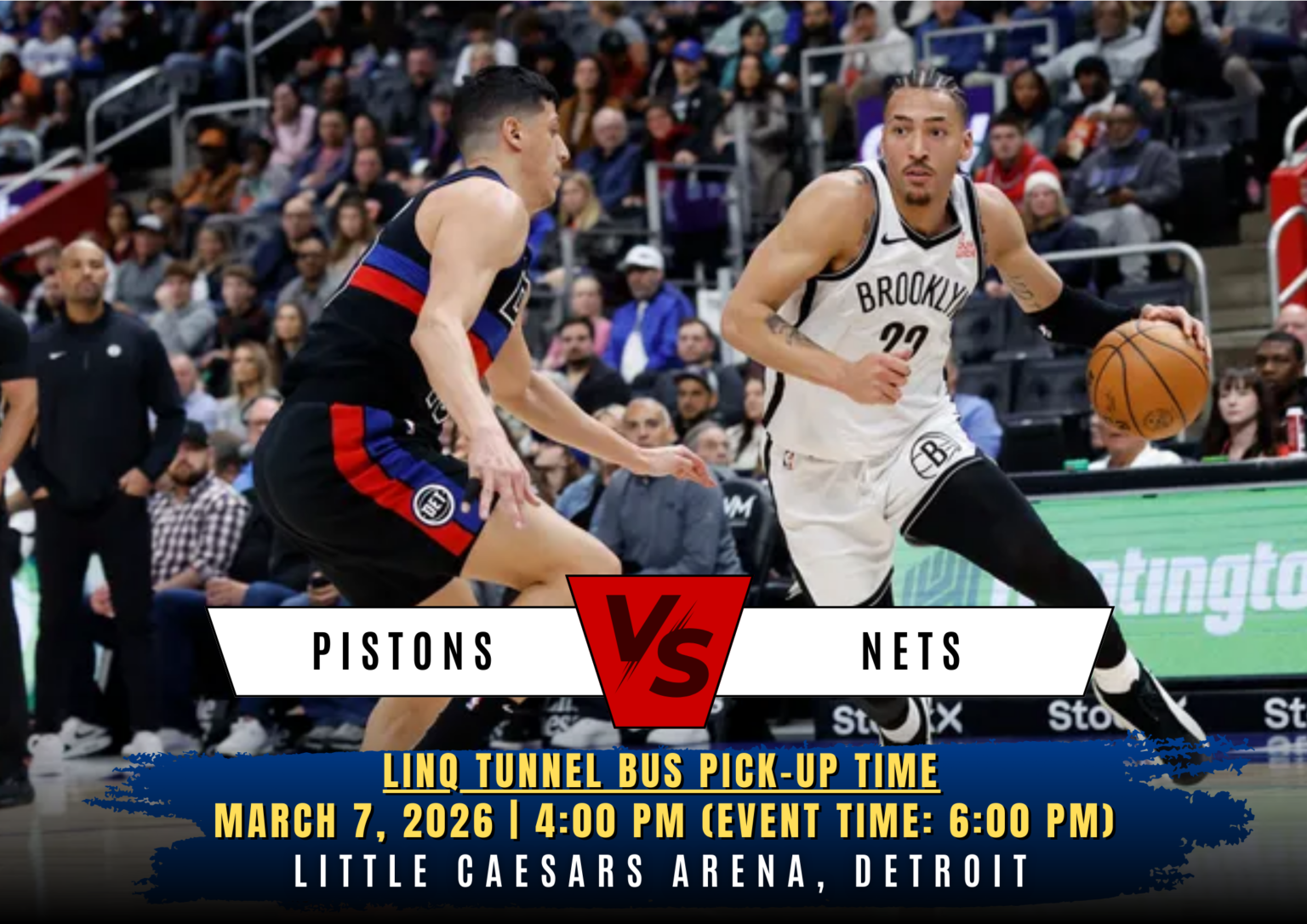 Detroit Pistons vs. Brooklyn Nets