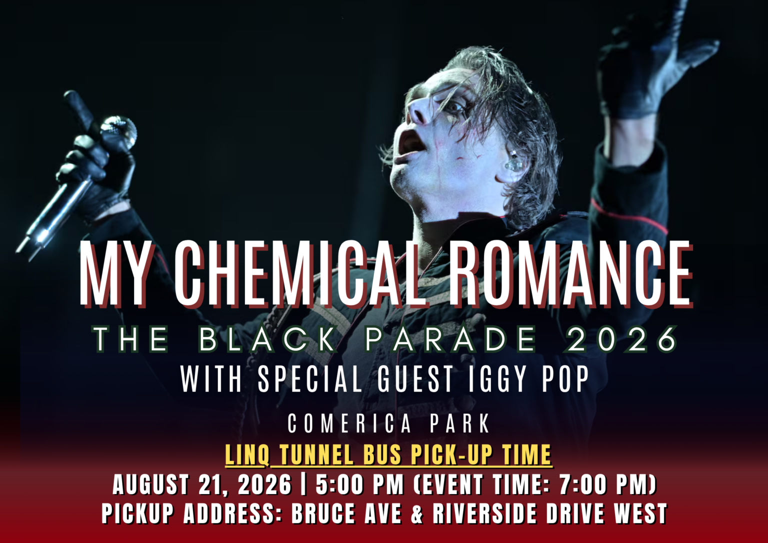 My Chemical Romance “The Black Parade 2026” with special guest Iggy Pop